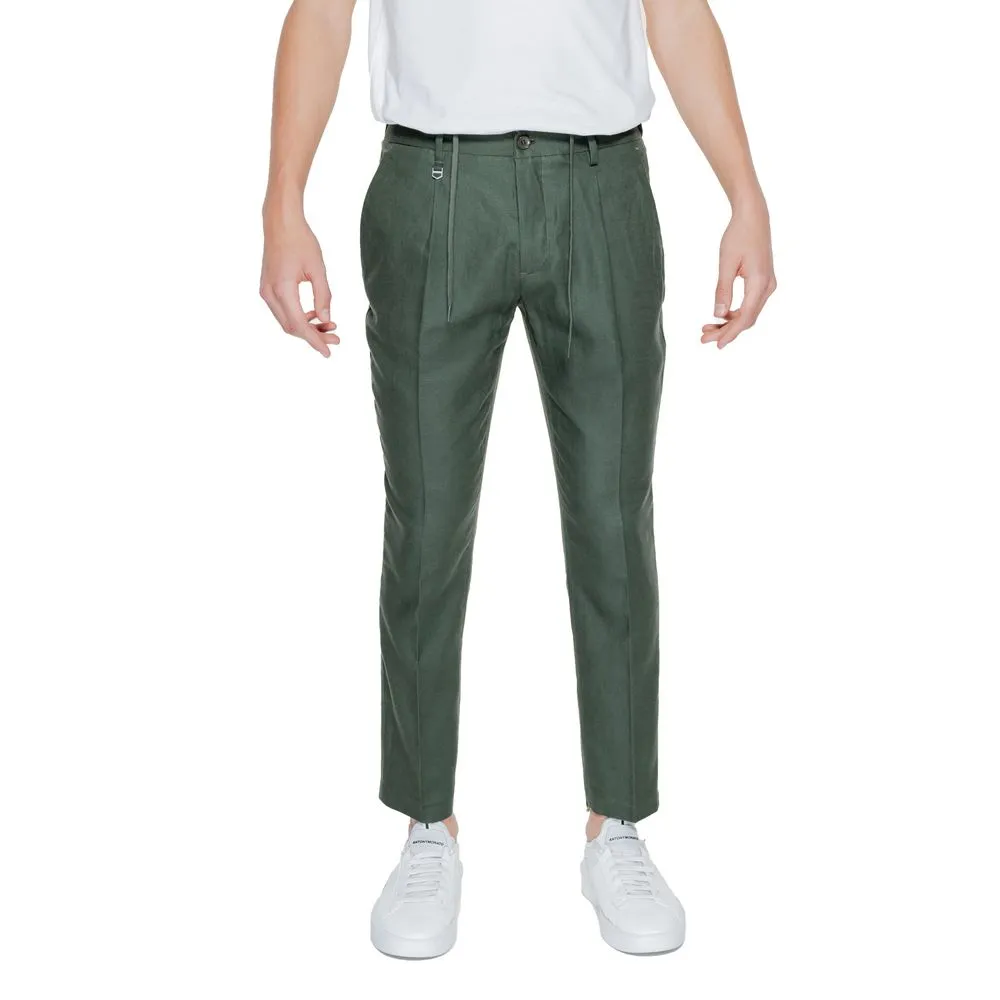 Antony Morato Men's Green Linen Jeans & Pant