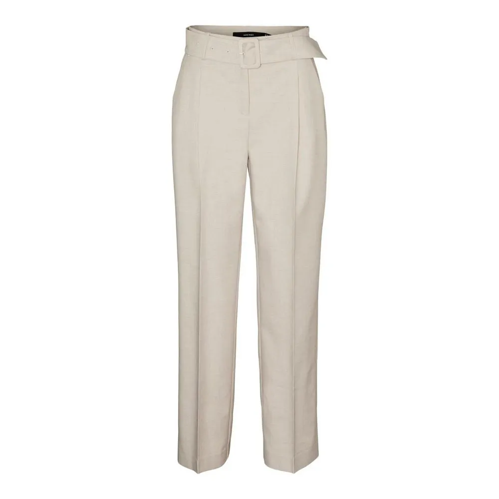 Vero Moda Women's Gray Polyester Jeans & Pant