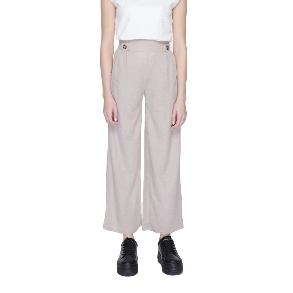 Jacqueline De Yong Women's Gray Viscose Jeans & Pant