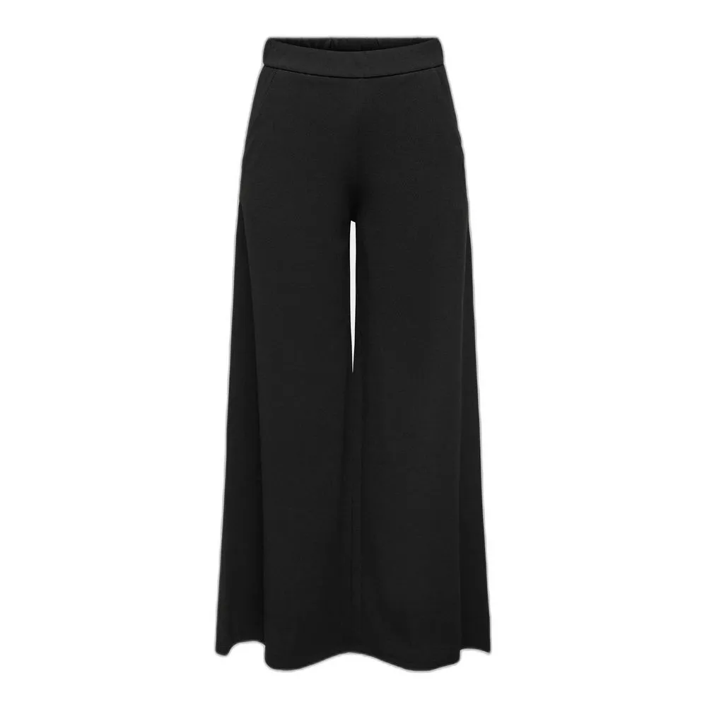 Jacqueline De Yong Women's Black Polyester Polyester Jeans & Pant