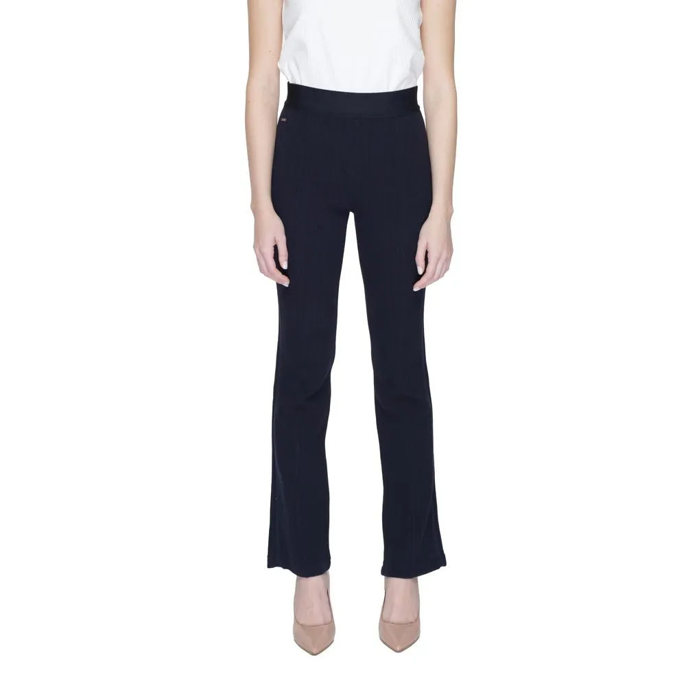 Street One Women's Blue Cotton Jeans & Pant