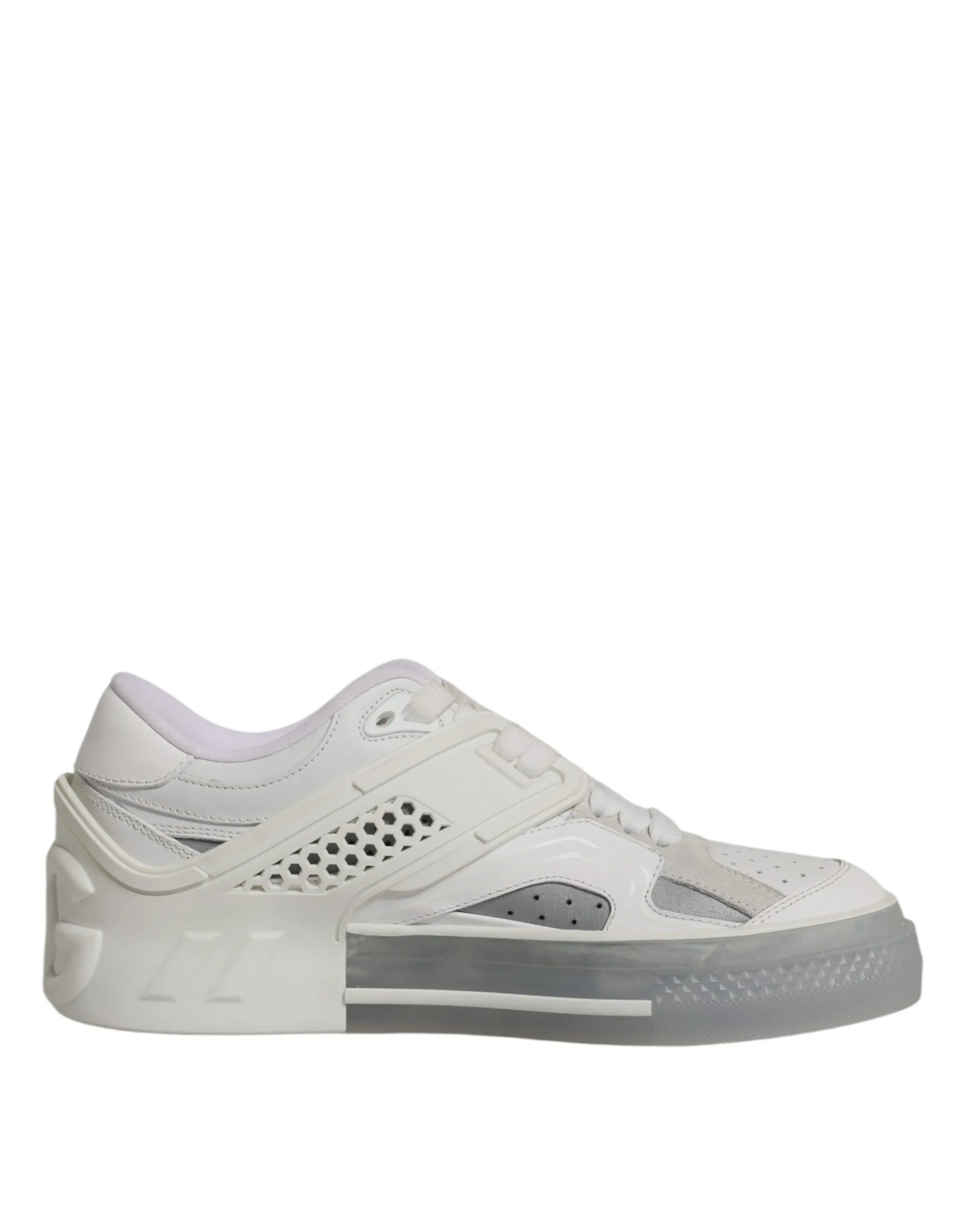 Dolce & Gabbana Men's White DG Logo CUSTOM 2.Zero Sneakers Shoes