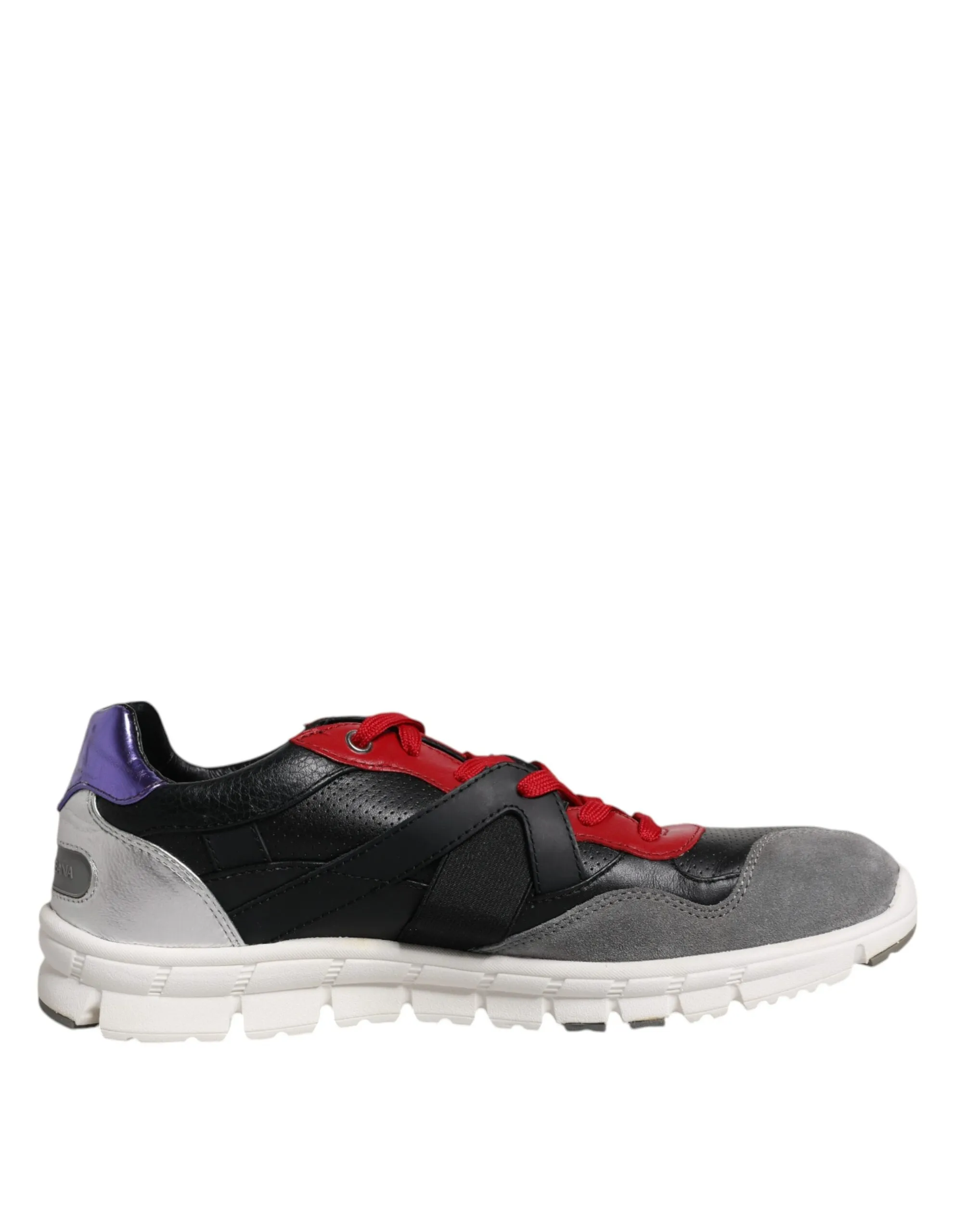Dolce & Gabbana Men's Multicolor Leather Suede Low Top Sneakers Shoes