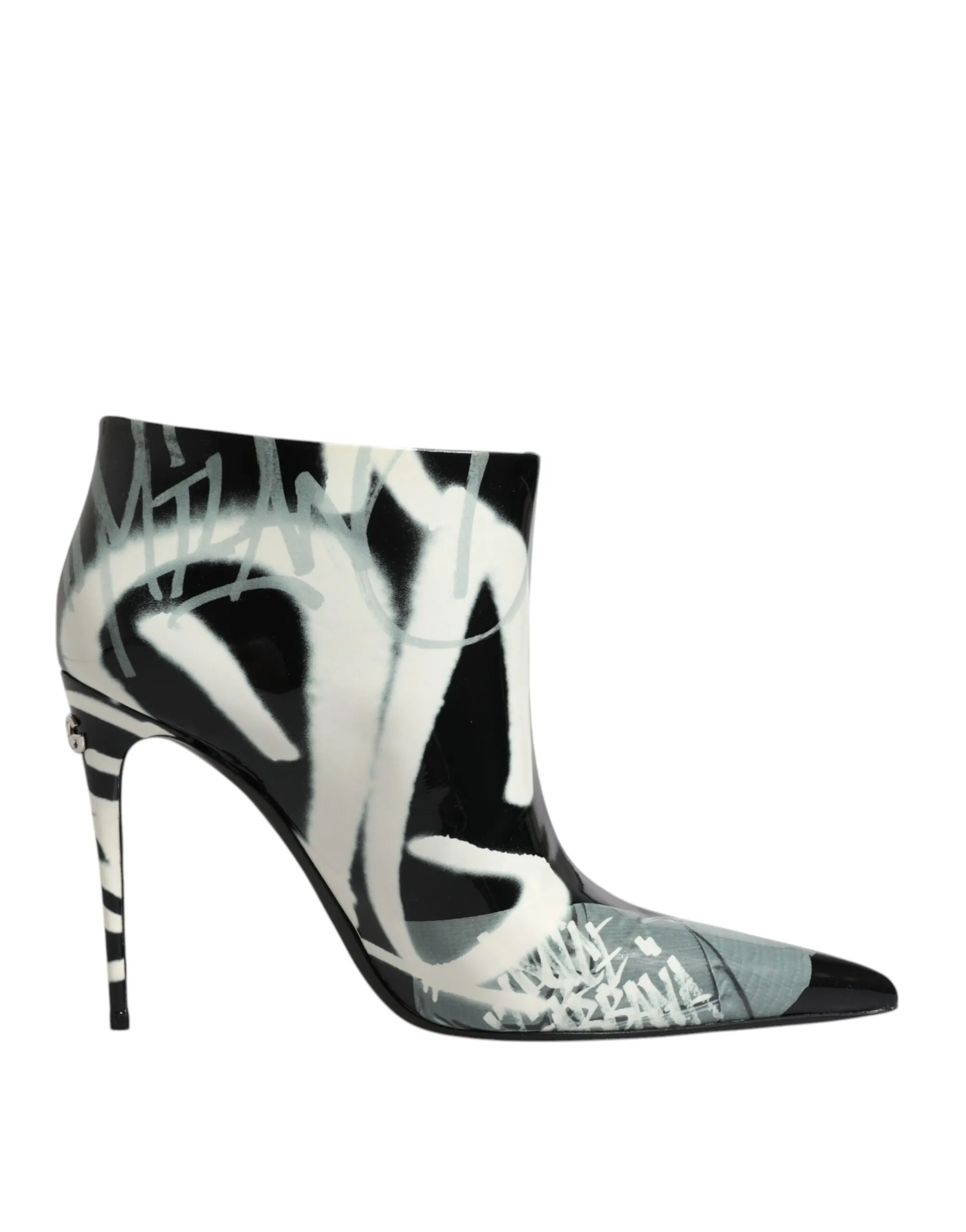 Dolce & Gabbana Women's Multicolor Graffiti Ankle Boots Heels Shoes