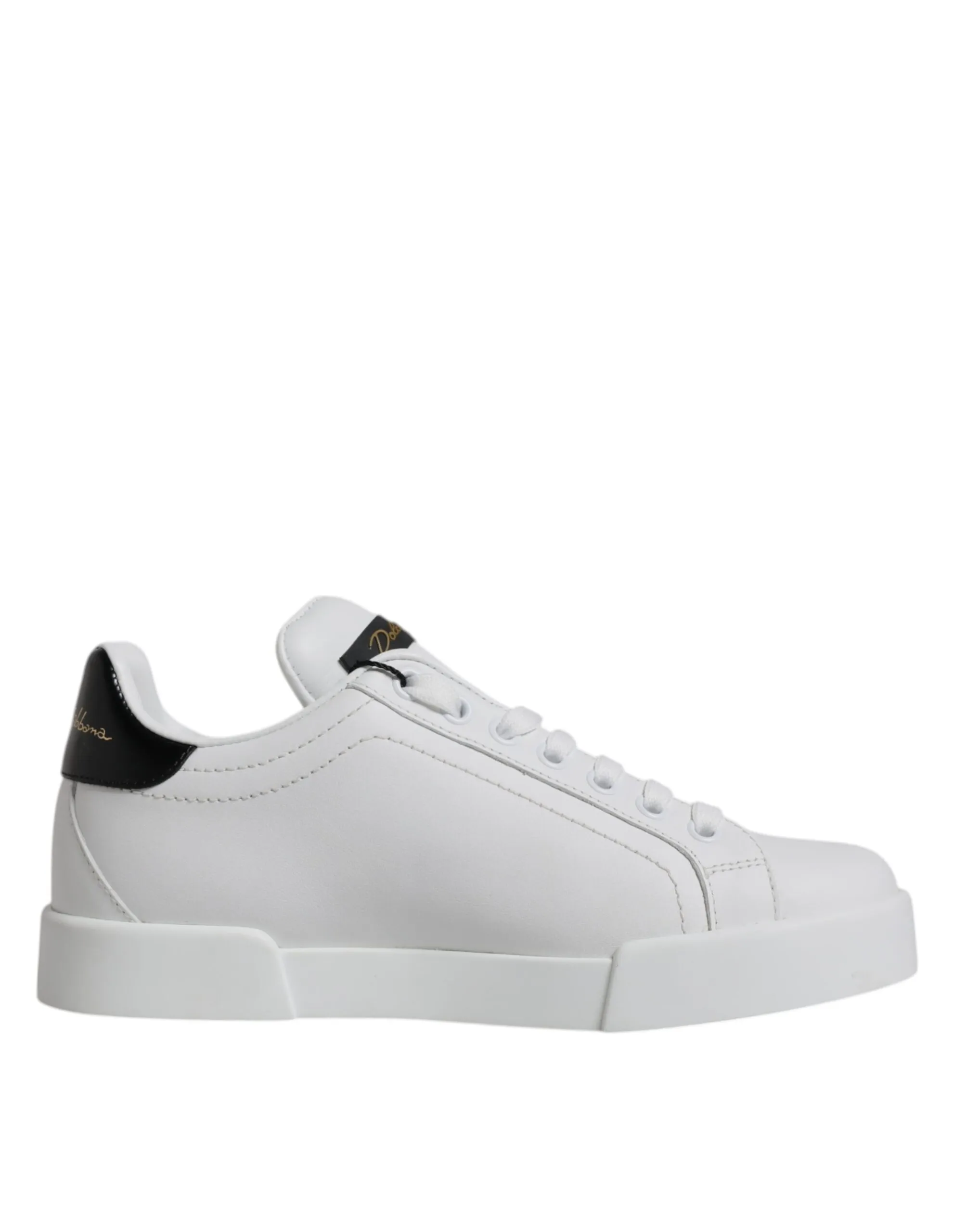 Dolce & Gabbana Women's White Leather Classic Low Top Sneakers Shoes