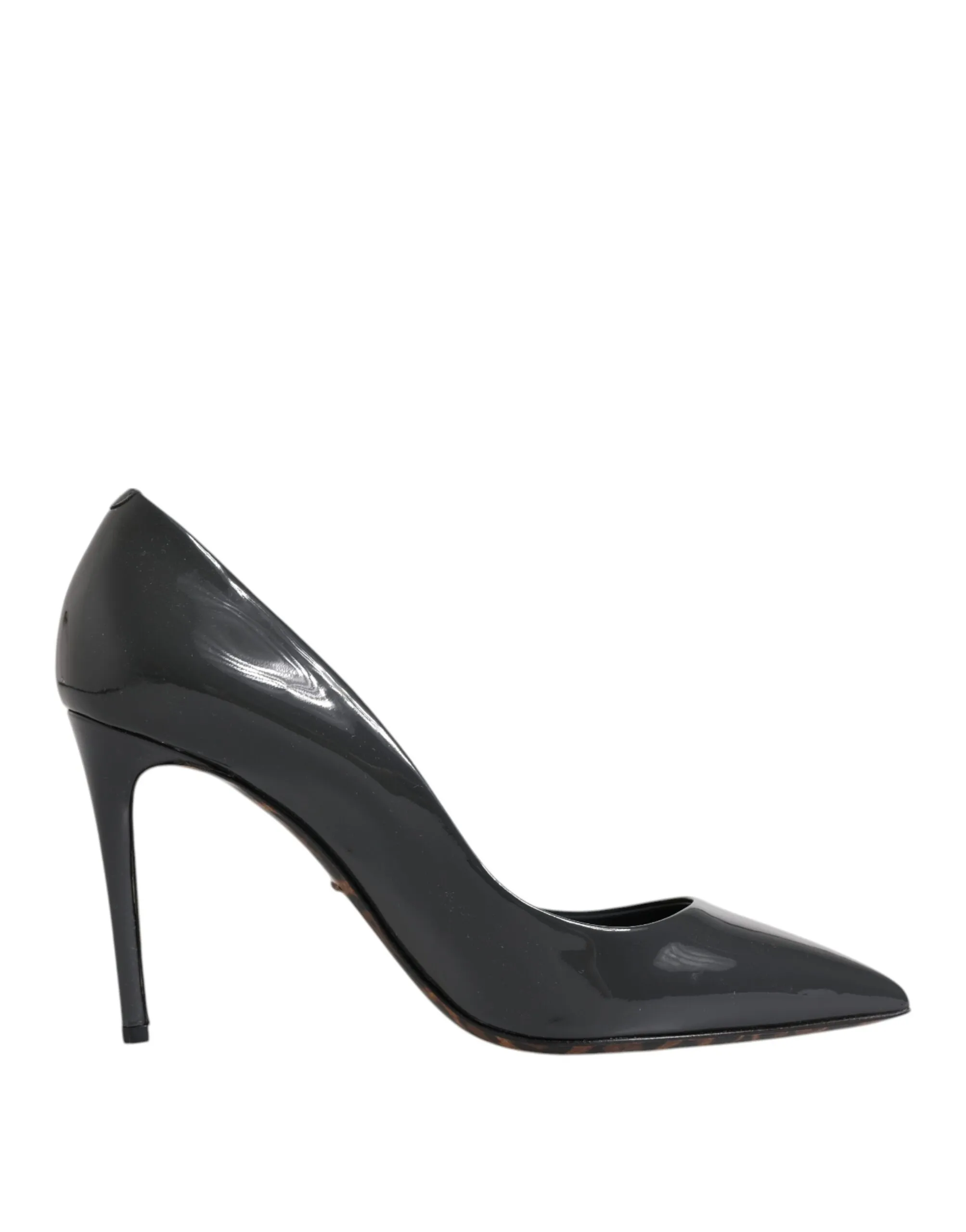 Dolce & Gabbana Women's Black Patent Leather Heels Pumps Shoes