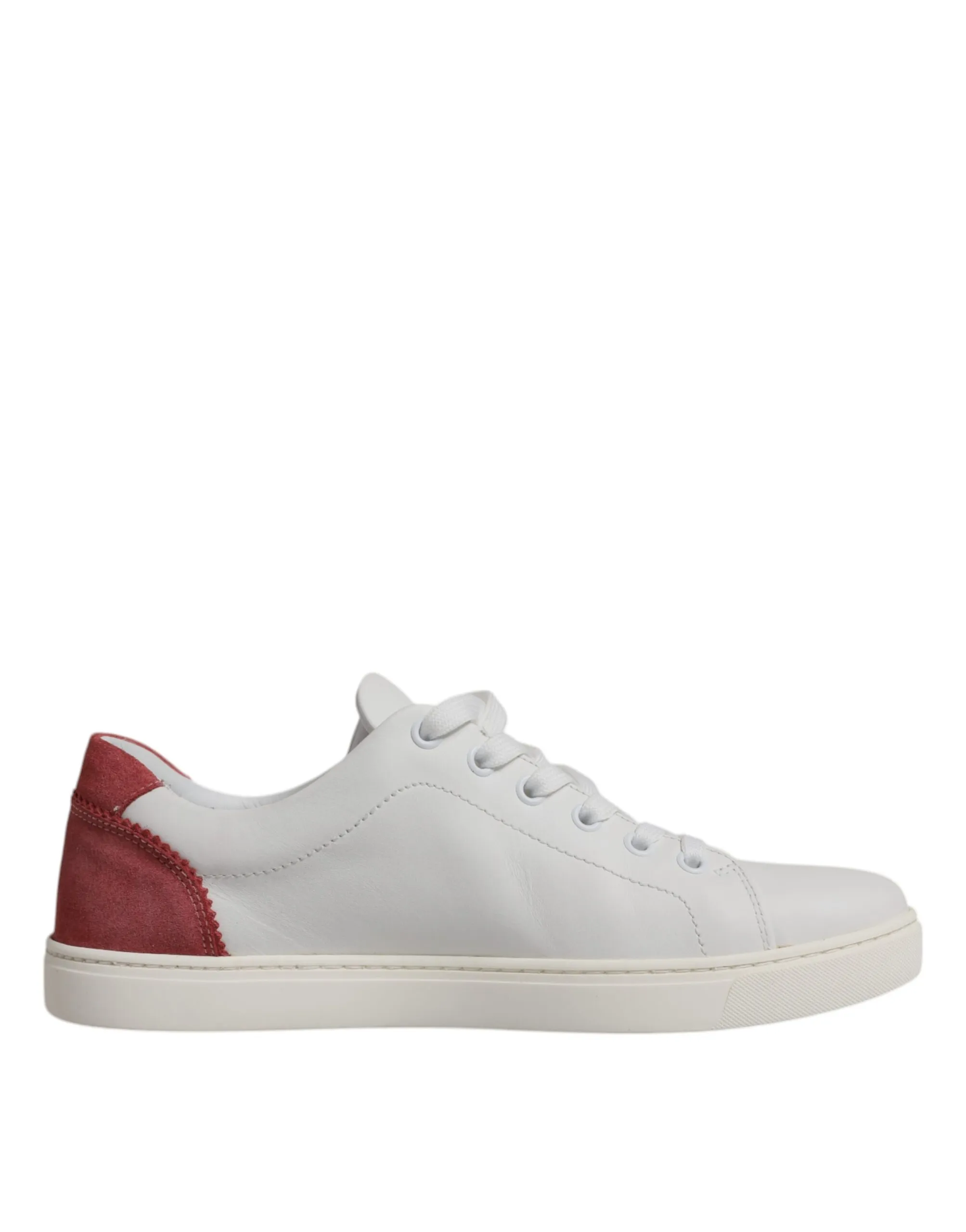 Dolce & Gabbana Women's White London Calf Leather Sneakers Shoes