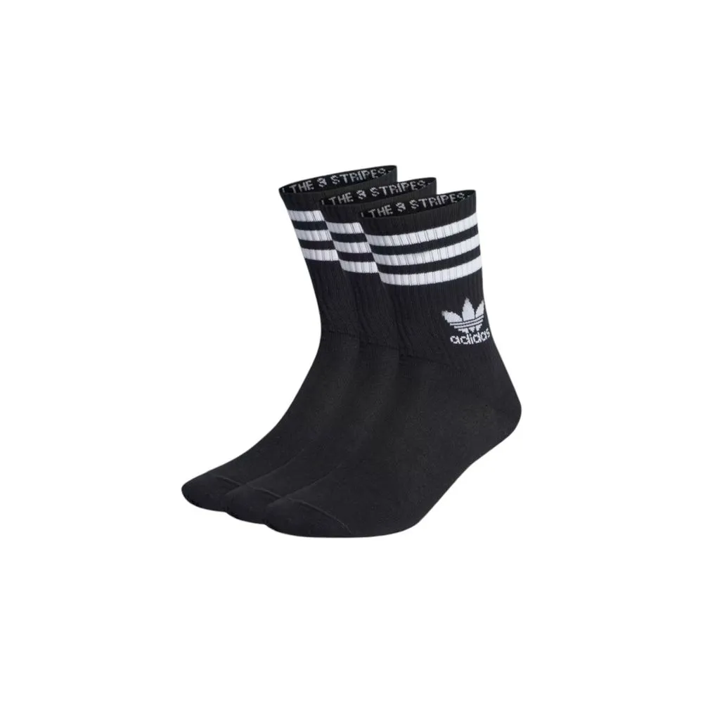 Adidas Men's Black Cotton Sock