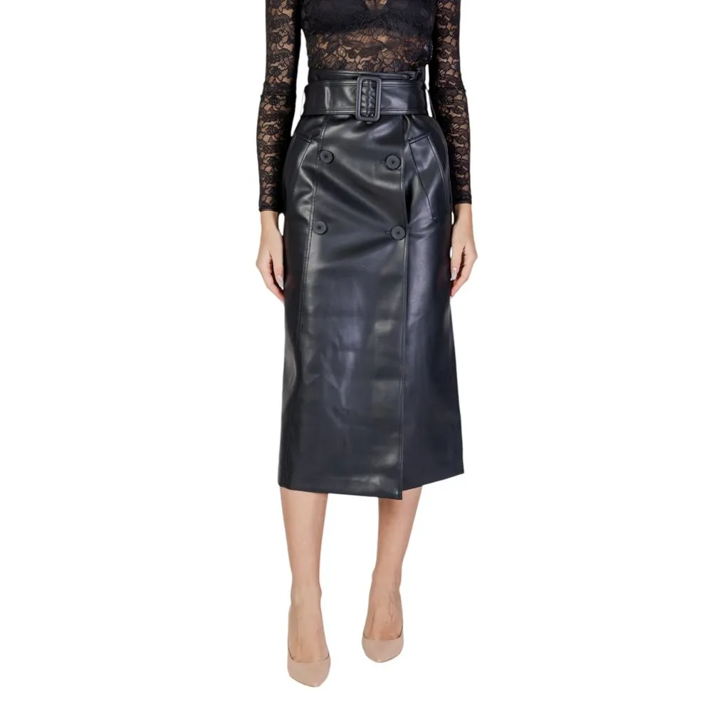 Morgan De Toi Women's Black Polyester Skirt