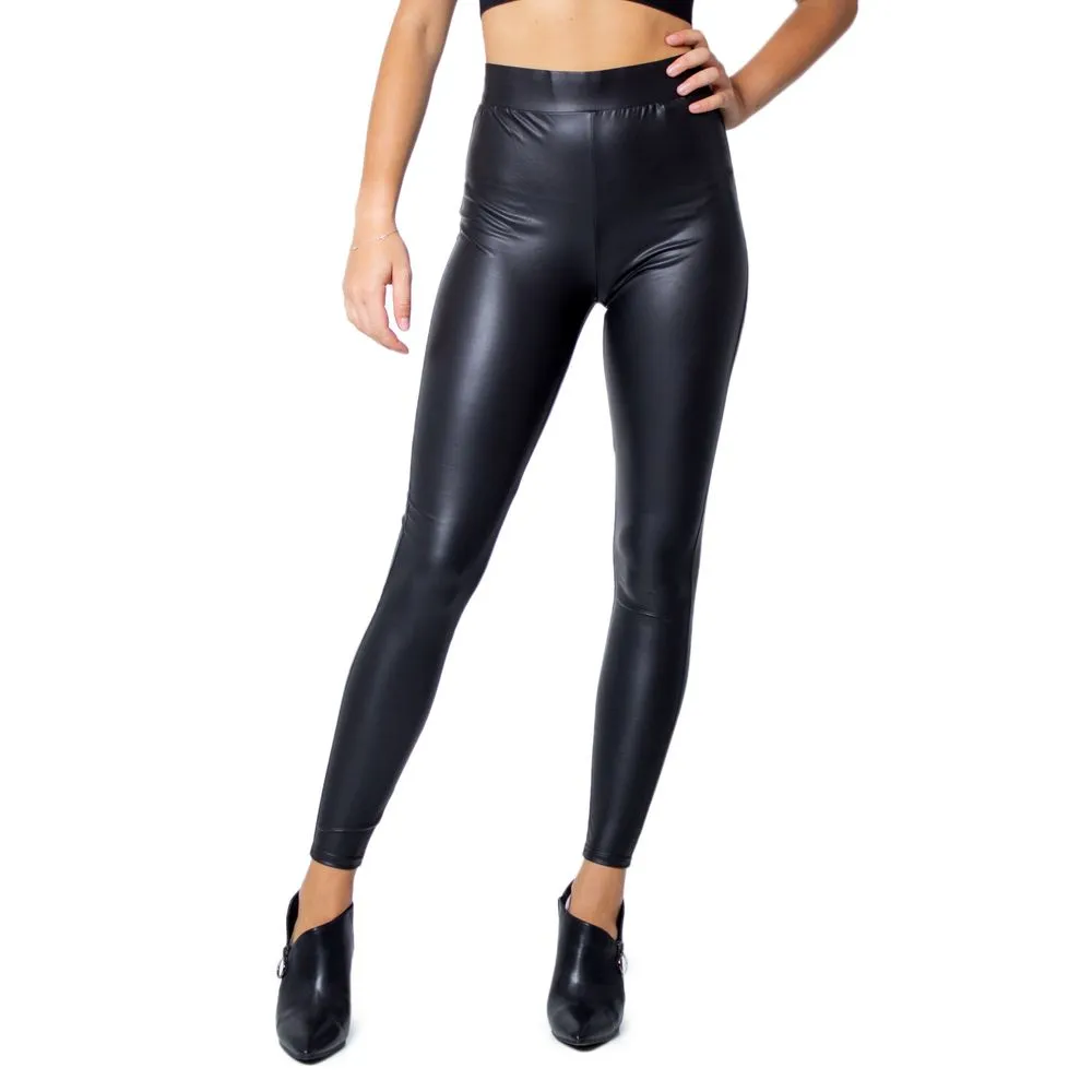 Only Women's Black Polyester Jeans & Pant