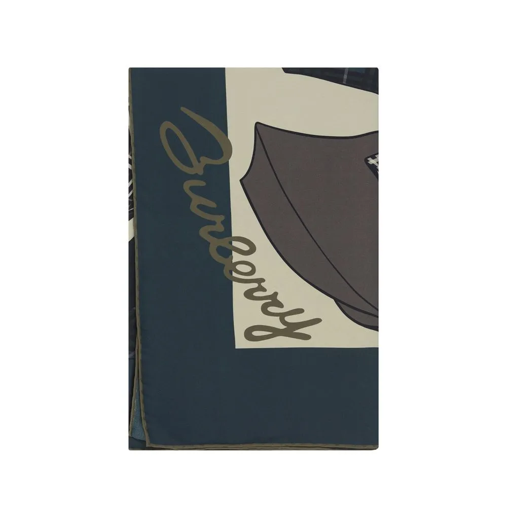 Burberry Women's Umbrellas Silk Scarf