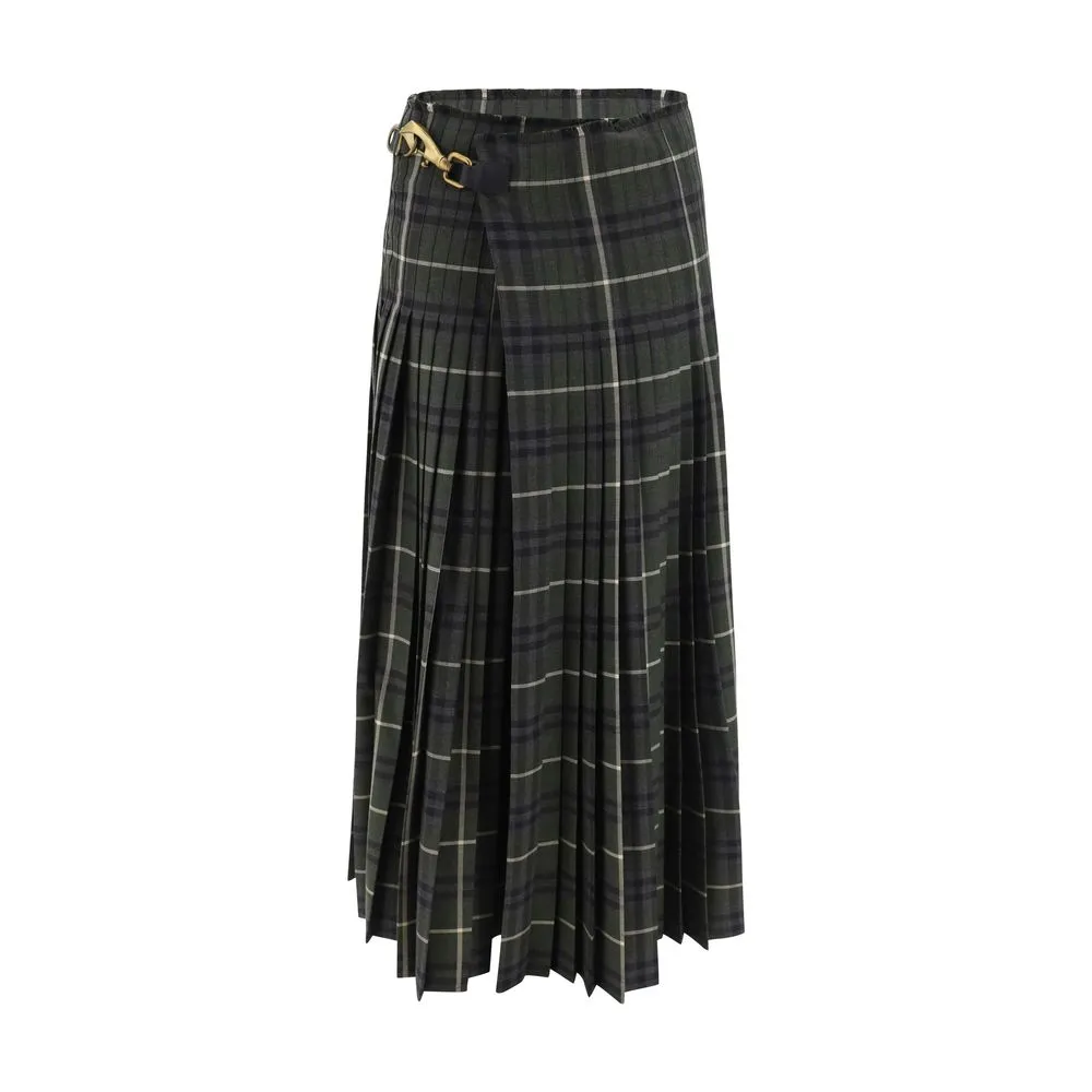 Burberry Women's Kilt Long Skirt
