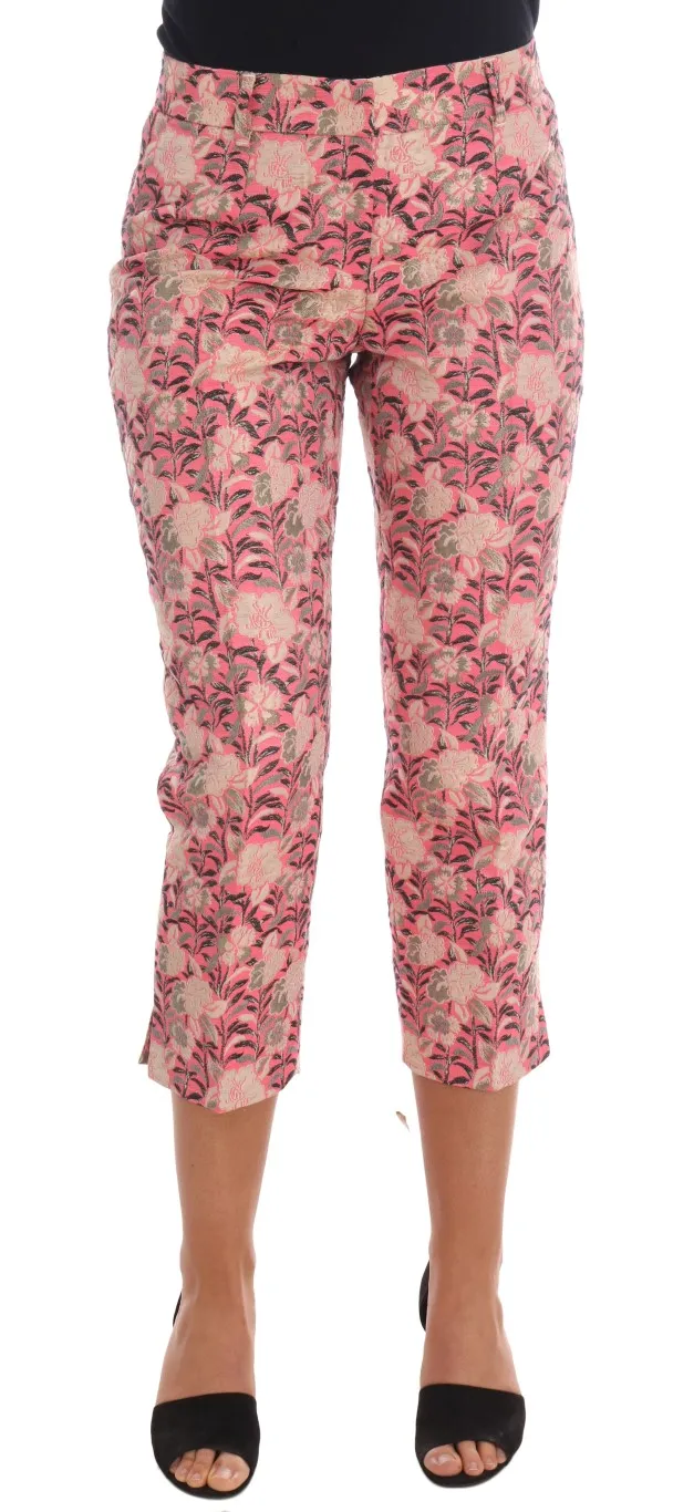 Dolce & Gabbana Women's Elegant Floral Brocade Pants