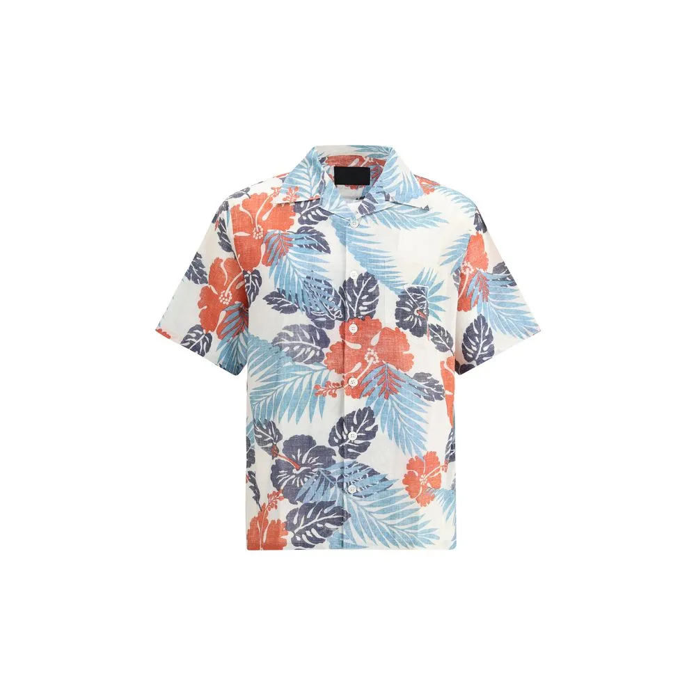 Prada Men's Batista Ibiscus Shirt