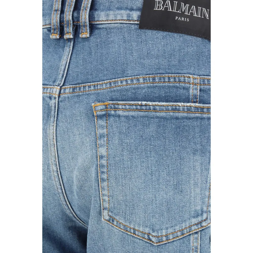 Balmain Men's Biker Jeans