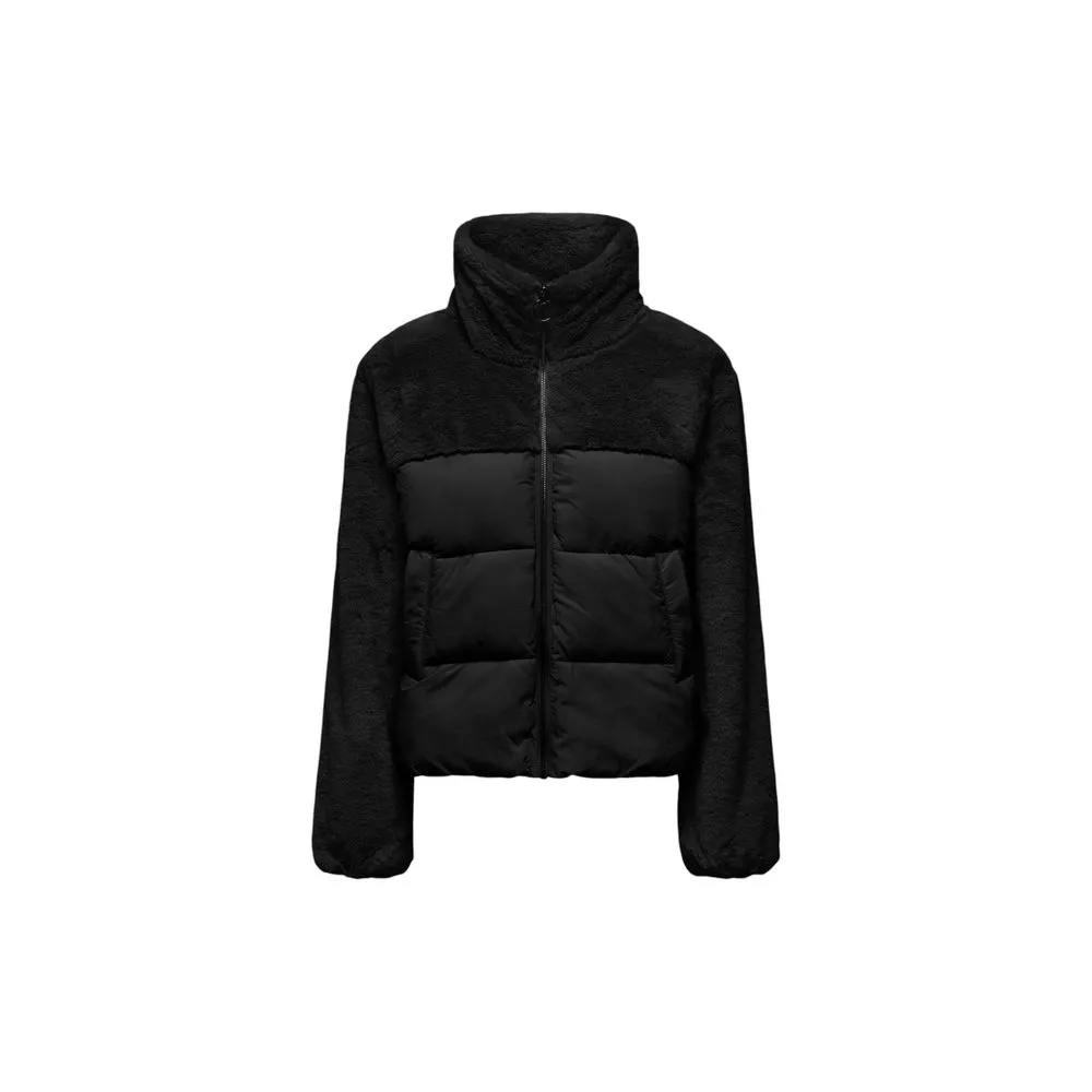 Only Women's Black Polyester Jackets & Coat