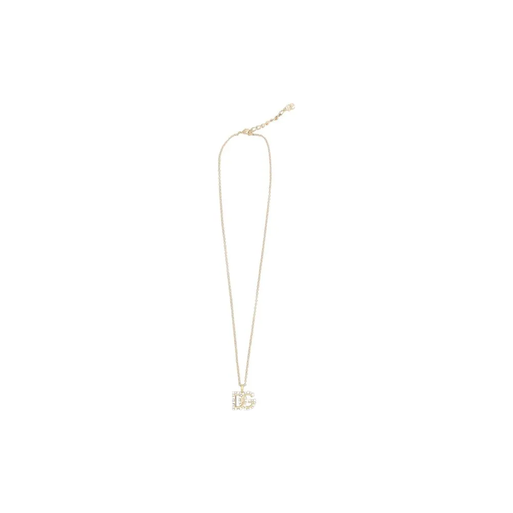 Dolce & Gabbana Women's Rhinestone logo Necklace