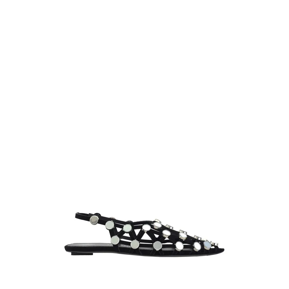 The Attico Women's Grid Ballerinas