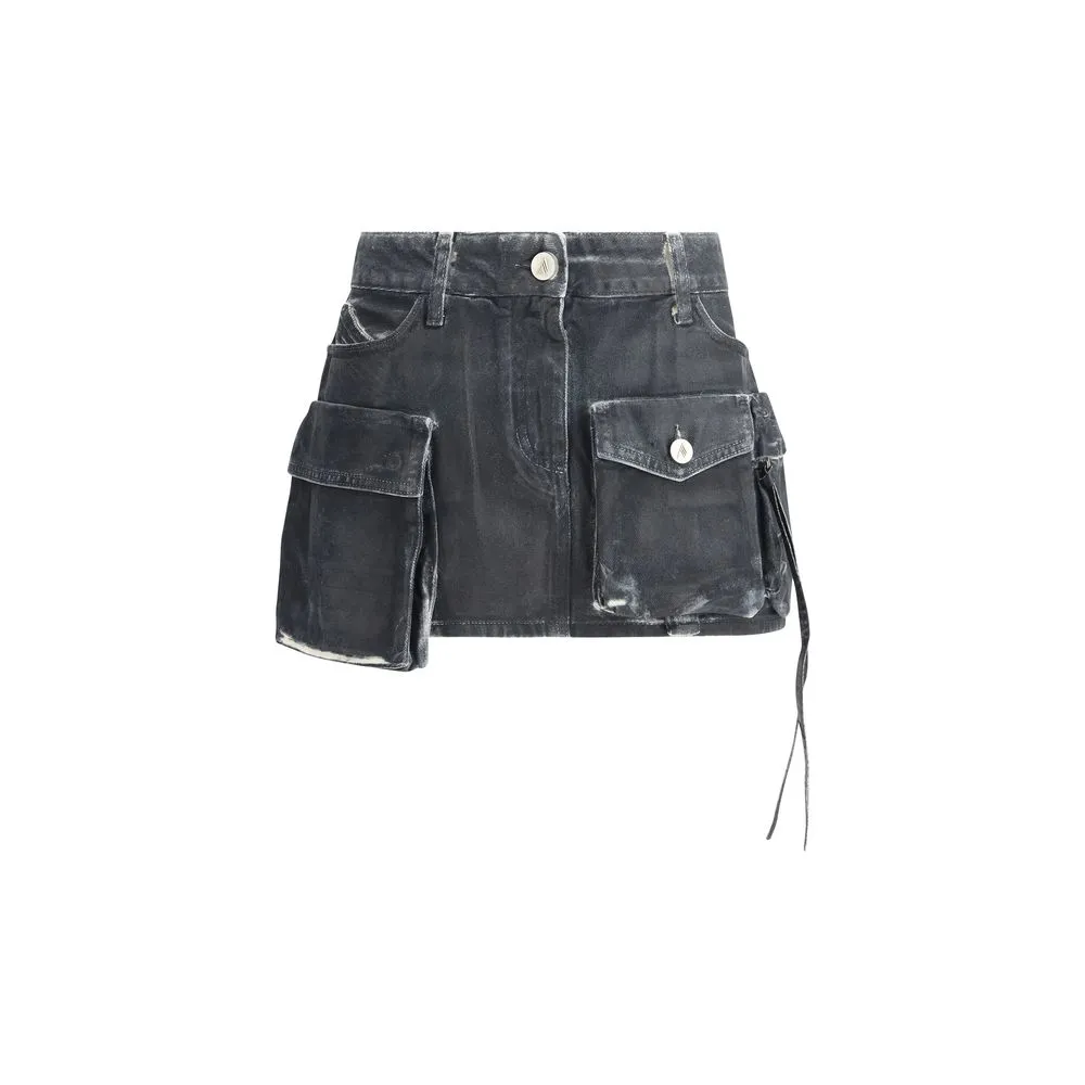 The Attico Women's Cargo Mini Skirt