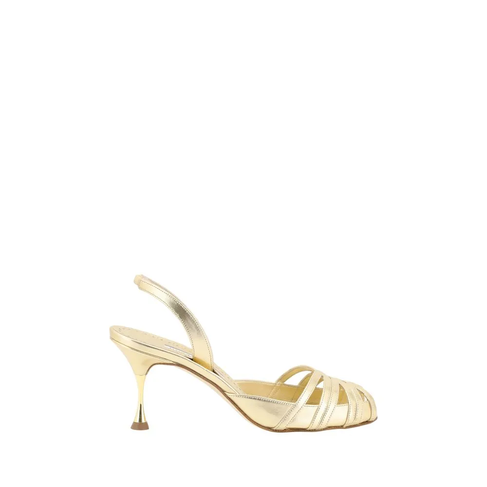 Manolo Blahnik Women's Makanaksli Nappa Sandals