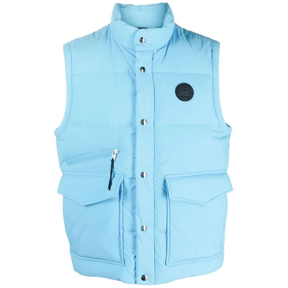 Woolrich Men's Light Blue Polyester Vest