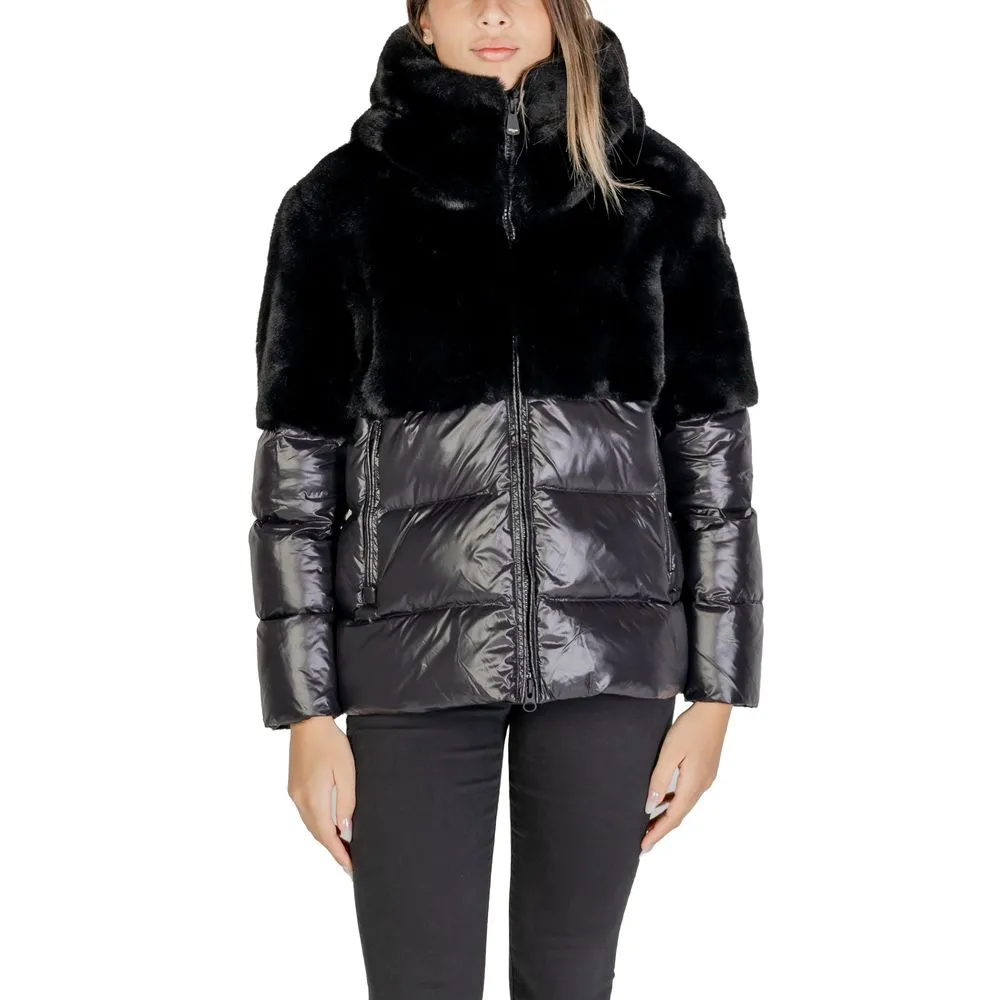 Blauer Women's Black Polyamide Jackets & Coat