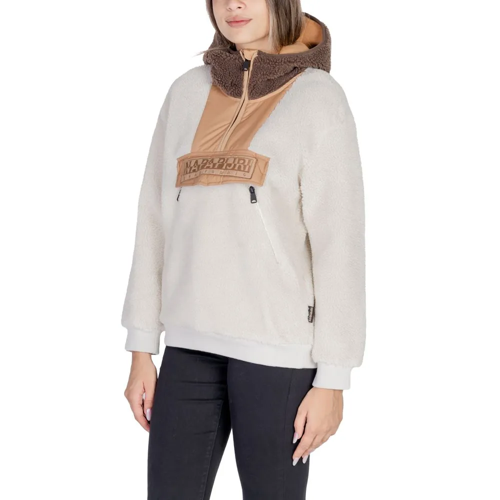 Napapijri Women's Cream Polyester Jackets & Coat