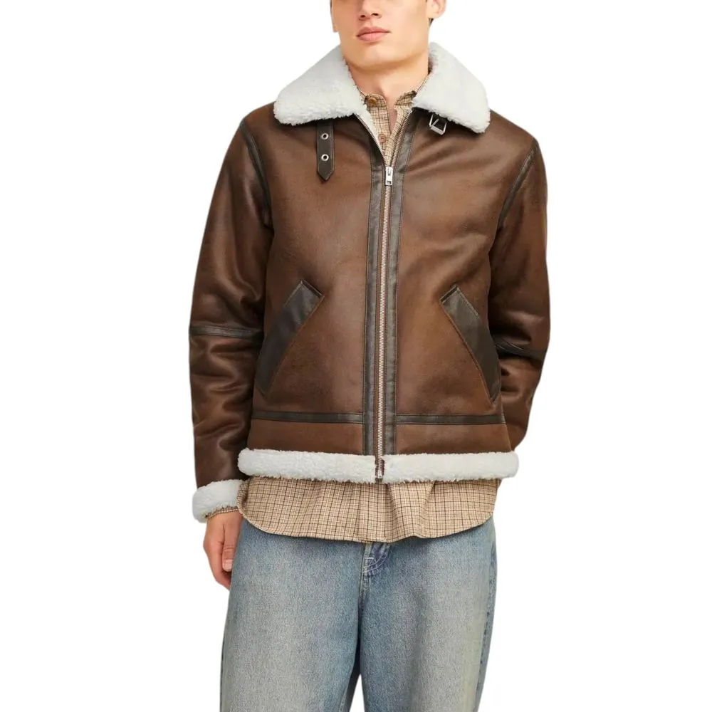 Jack Jones Men's Brown Polyester Jacket