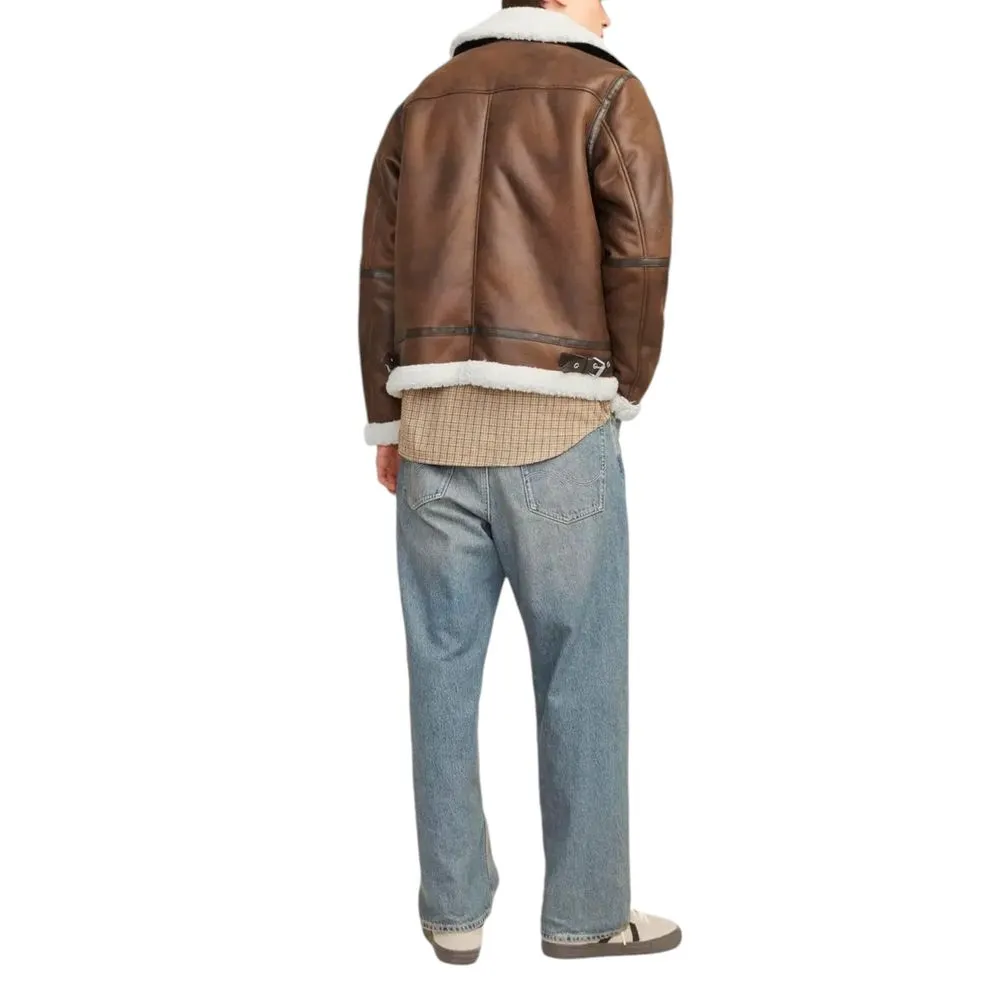 Jack Jones Men's Brown Polyester Jacket