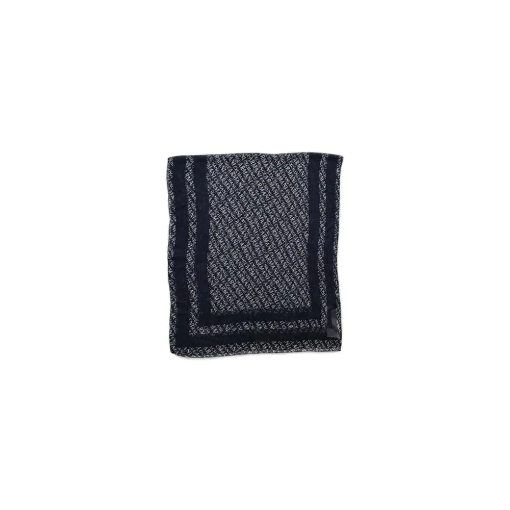 Armani Exchange Women's Blue Modal Scarf