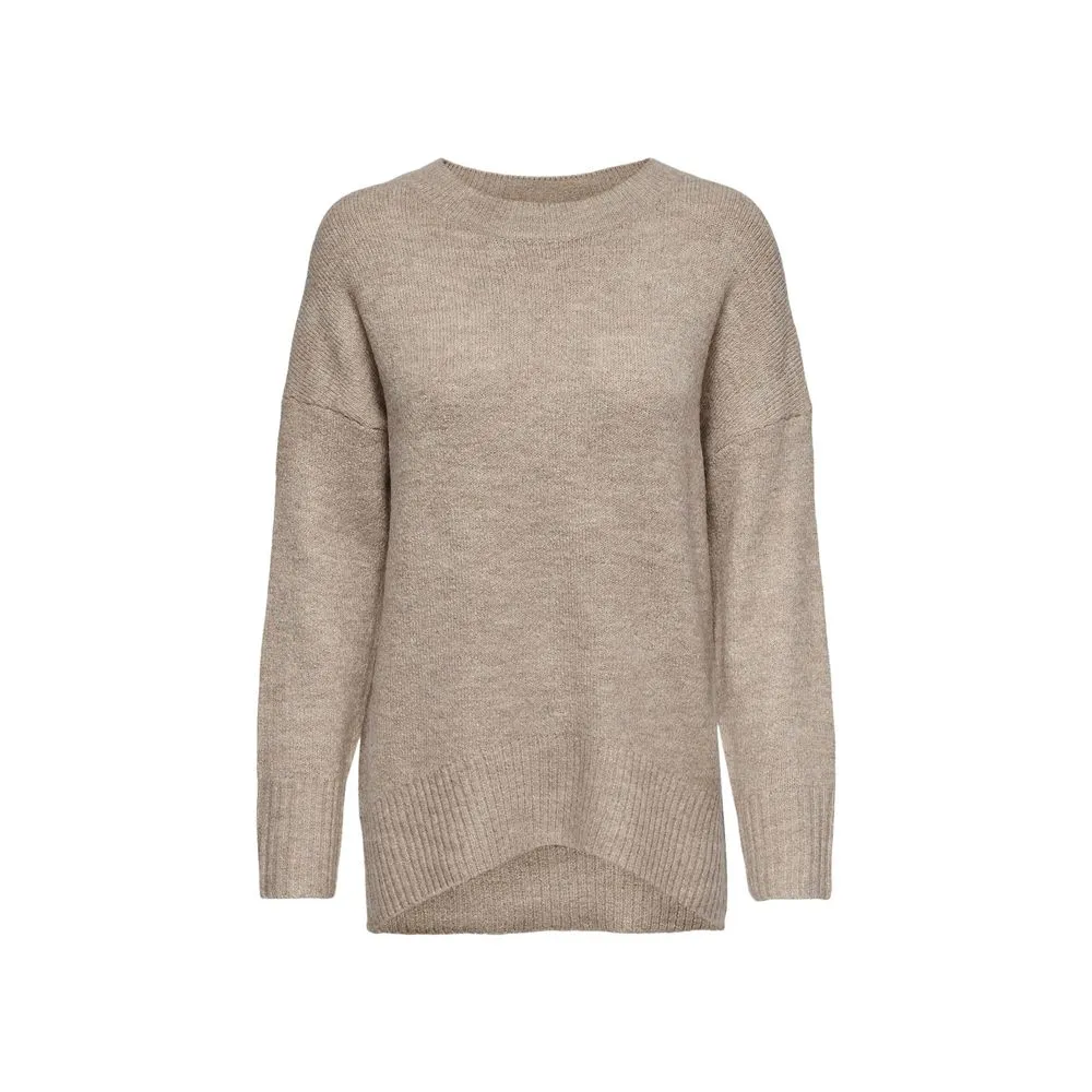 Only Women's Beige Acrylic Sweater