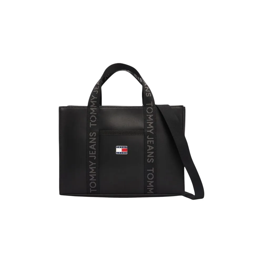 Tommy Hilfiger Jeans Women's Black Polyethylene Handbag