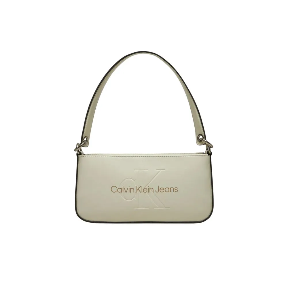 Calvin Klein Jeans Women's White Polyethylene Handbag