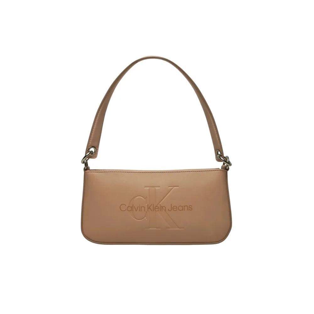 Calvin Klein Jeans Women's Beige Polyethylene Handbag