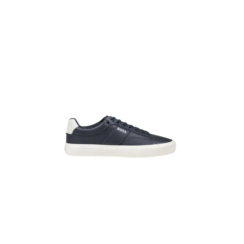 Hugo Boss Men's Blue Leather Sneaker