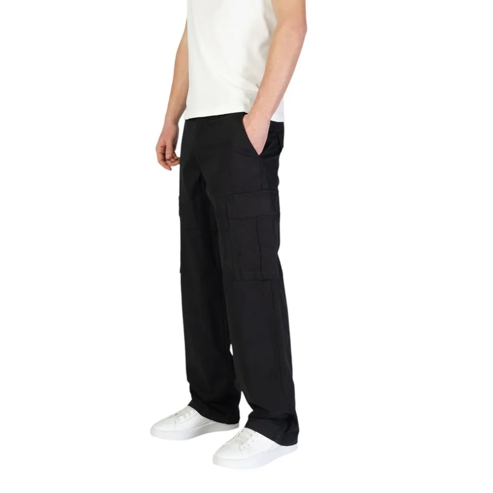 Jack Jones Men's Black Cotton Jeans & Pant