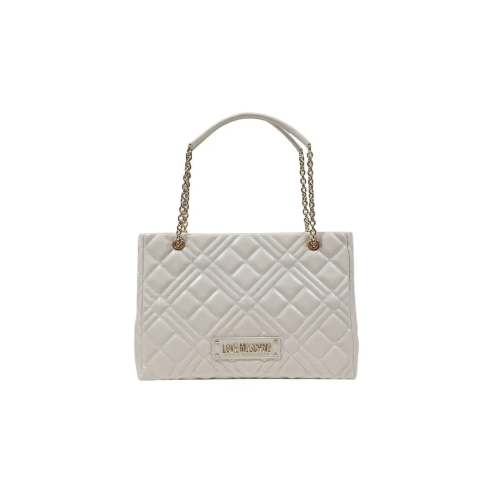 Love Moschino Women's Beige Polyethylene Handbag