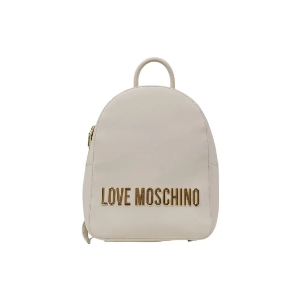 Love Moschino Women's Beige Polyethylene Backpack