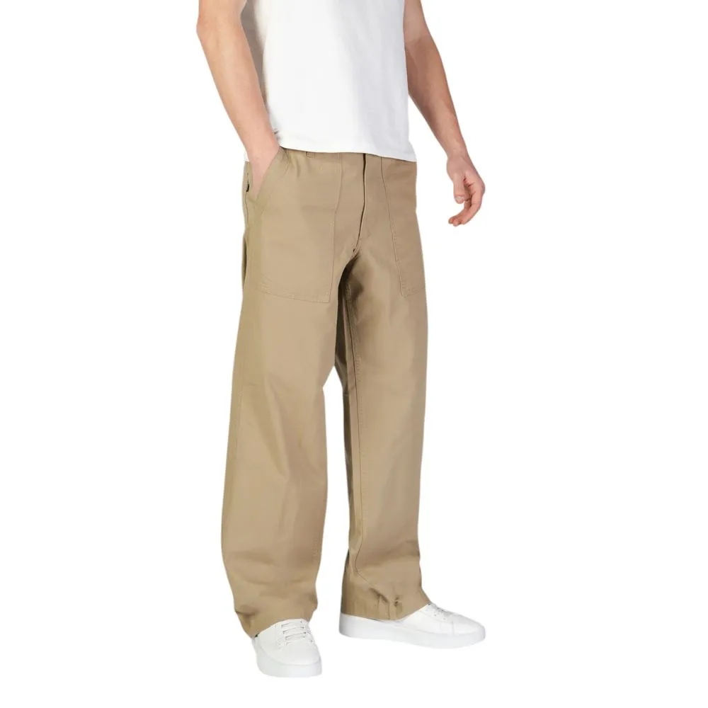 Jack Jones Men's Beige Cotton Jeans & Pant