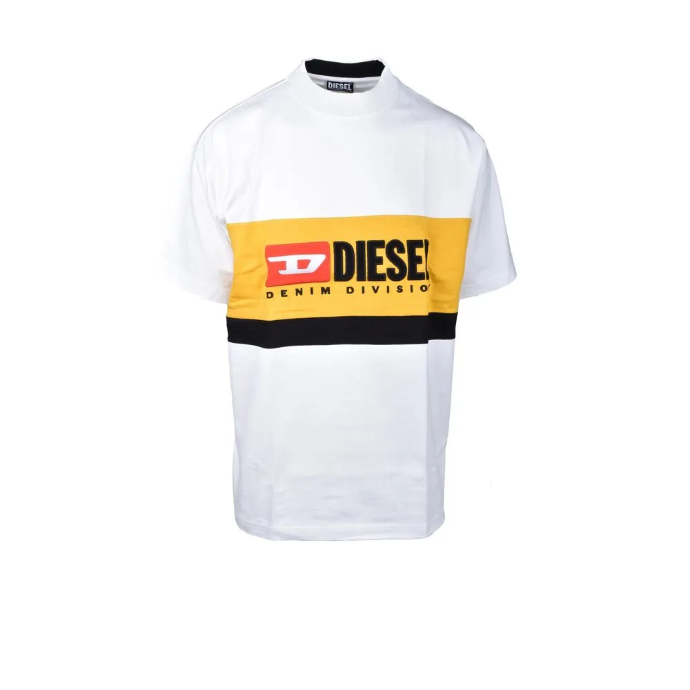 Diesel Men's White Cotton Sweater