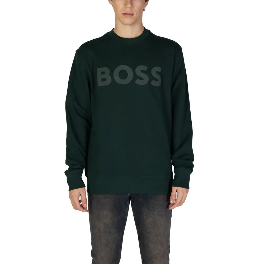 Hugo Boss Men's Green Cotton Sweater