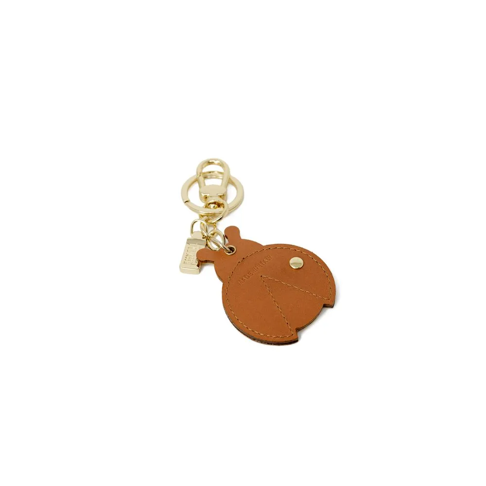 Alviero Martini Prima Classe Women's Beige Leather Keychain