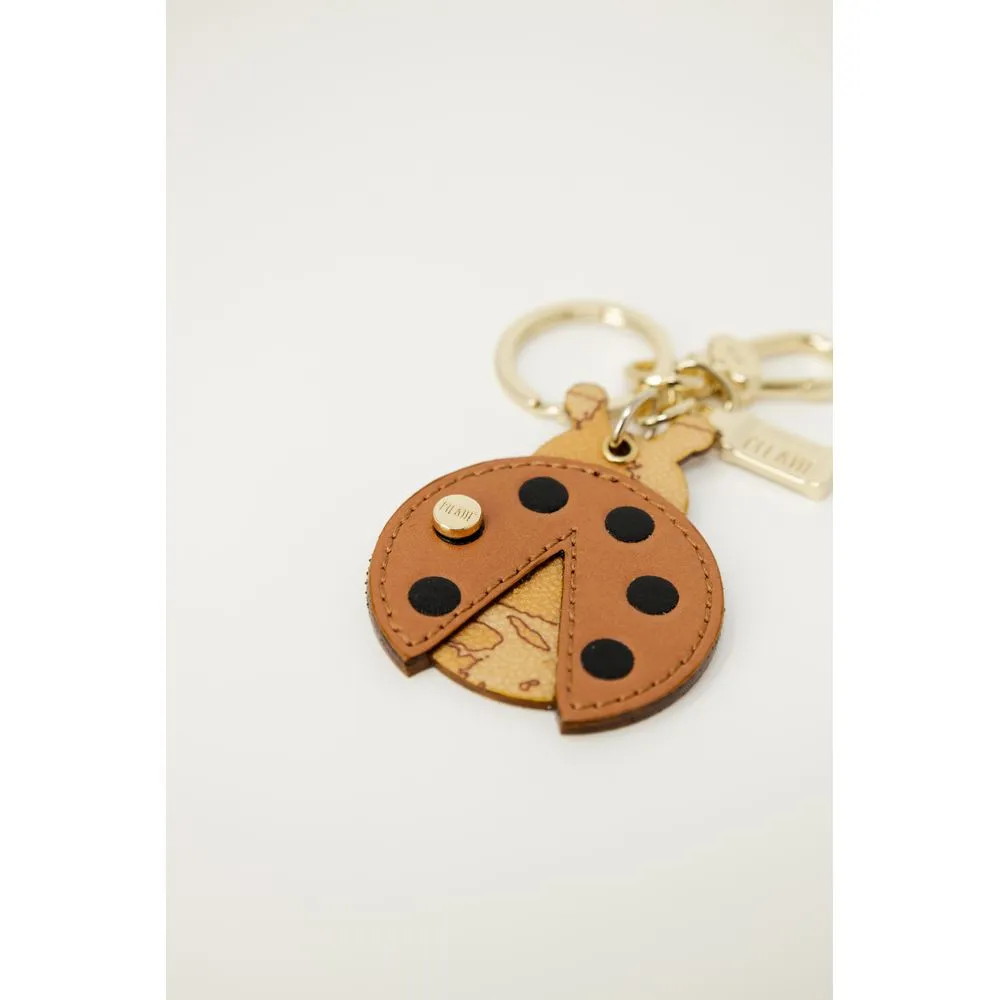 Alviero Martini Prima Classe Women's Beige Leather Keychain