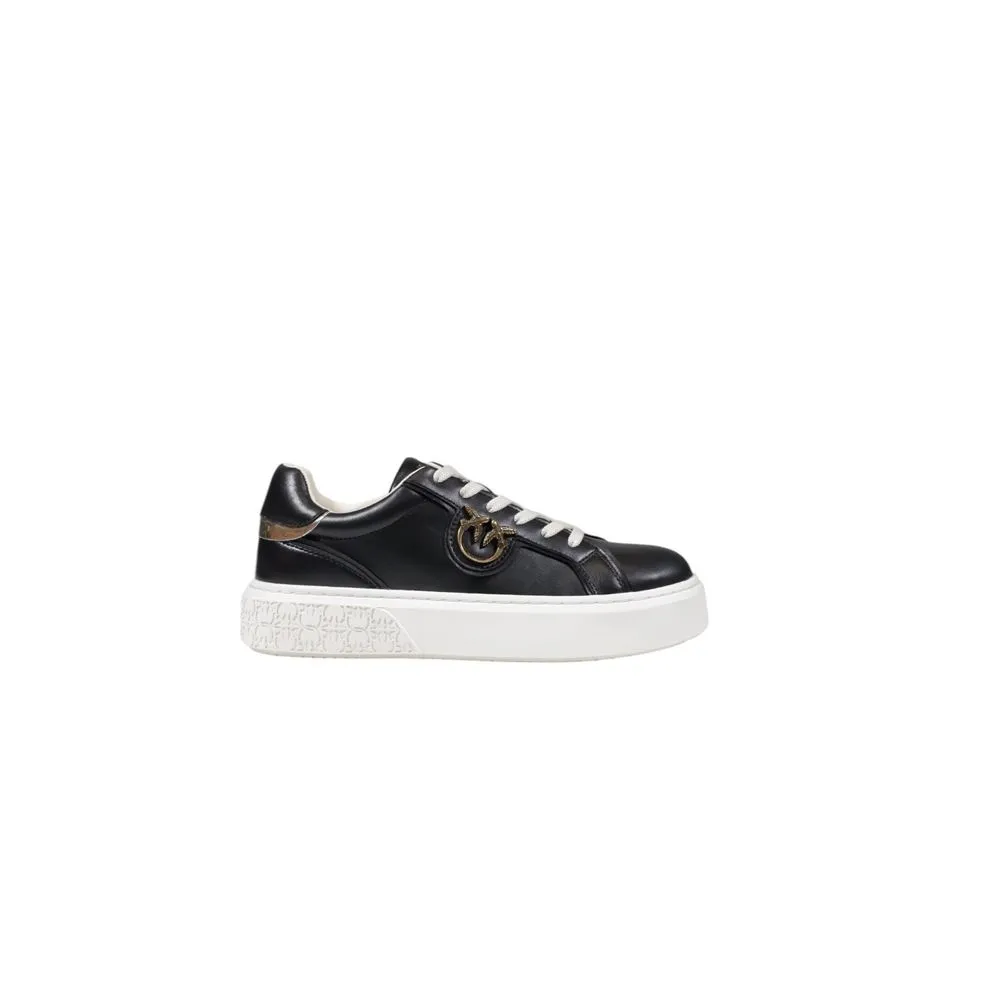PINKO Women's Black Leather Sneaker