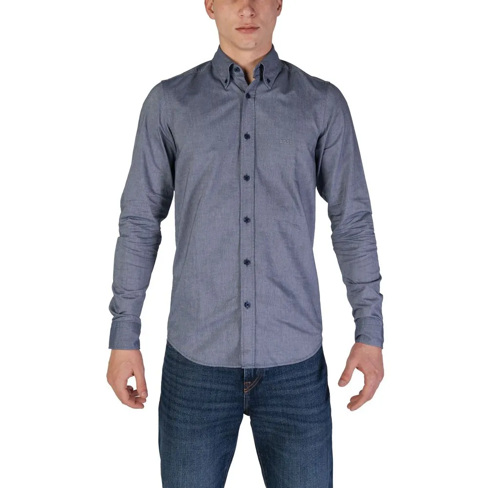 Hugo Boss Men's Blue Cotton Shirt