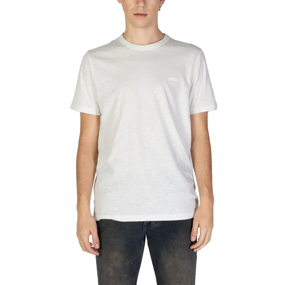 Hugo Boss Men's White Cotton T-Shirt