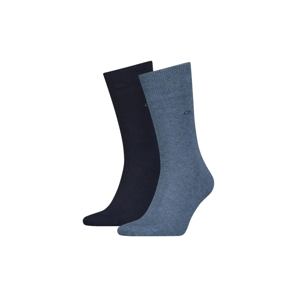 Calvin Klein Men's Blue Cotton Sock