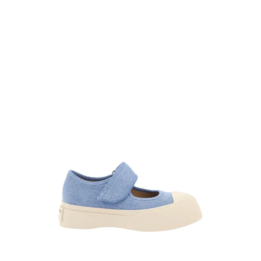 Marni Women's Denim Mary Jane Sneakers