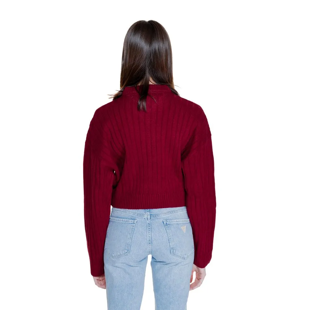 Tommy Hilfiger Jeans Women's Bordeaux Recycled Polyester Sweater