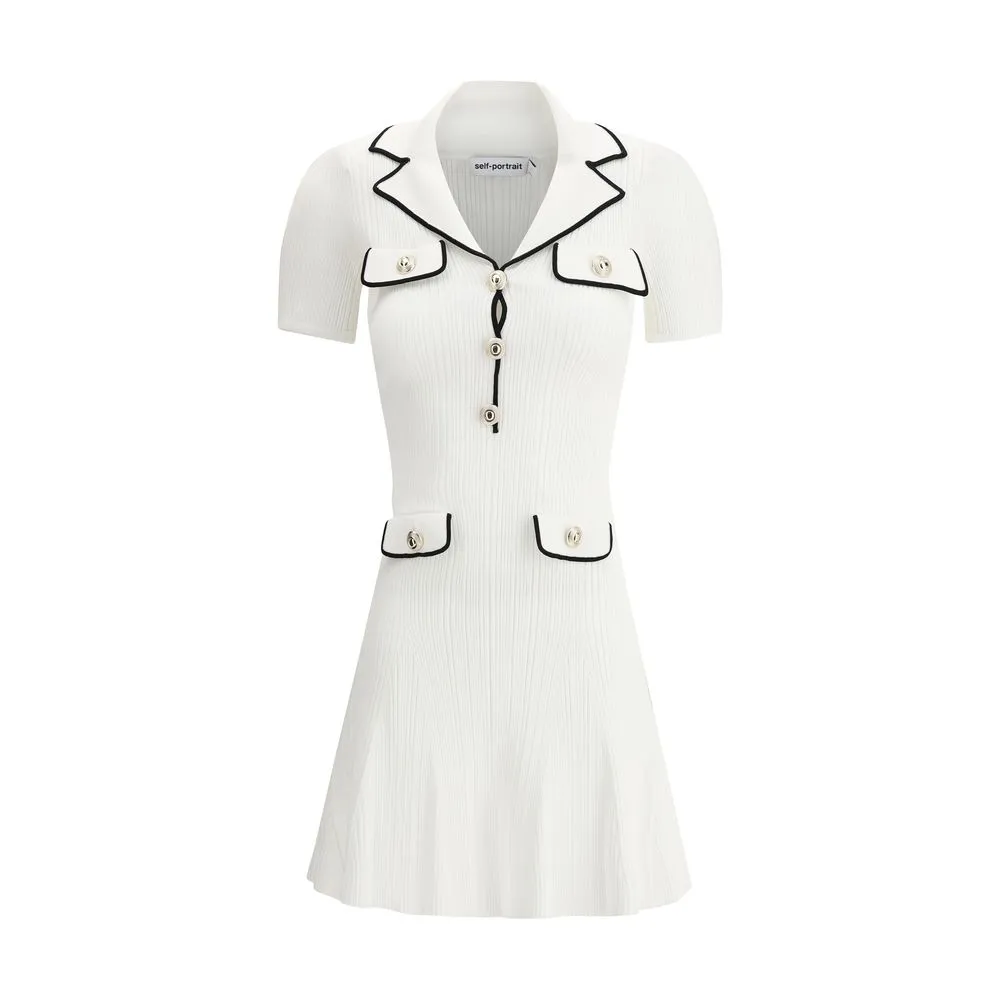 Self-Portrait Women's ribbed Mini Dress